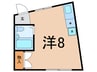 エルハイム西神奈川 1Rの間取り