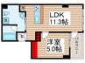 オーキッドレジデンス清澄白河 1LDKの間取り