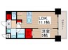 ラグゼナ東陽町 1LDKの間取り