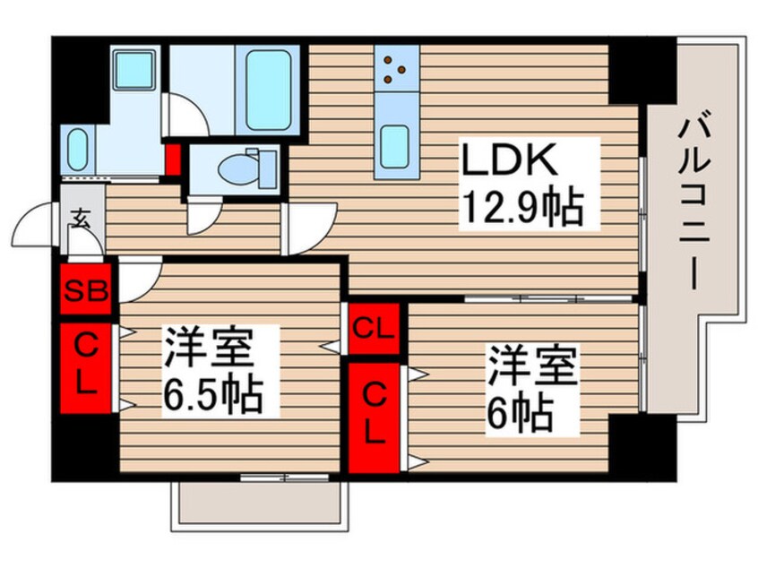 間取図 ラグゼナ東陽町