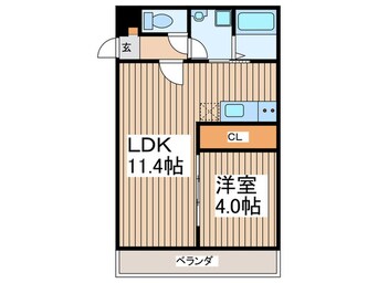 間取図 ジーメゾン谷塚パックス