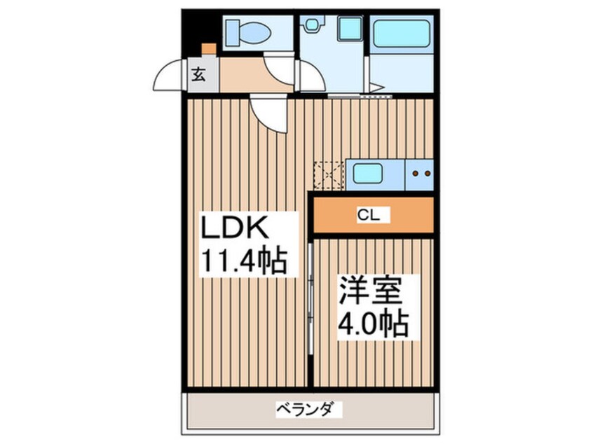 間取図 ジーメゾン谷塚パックス