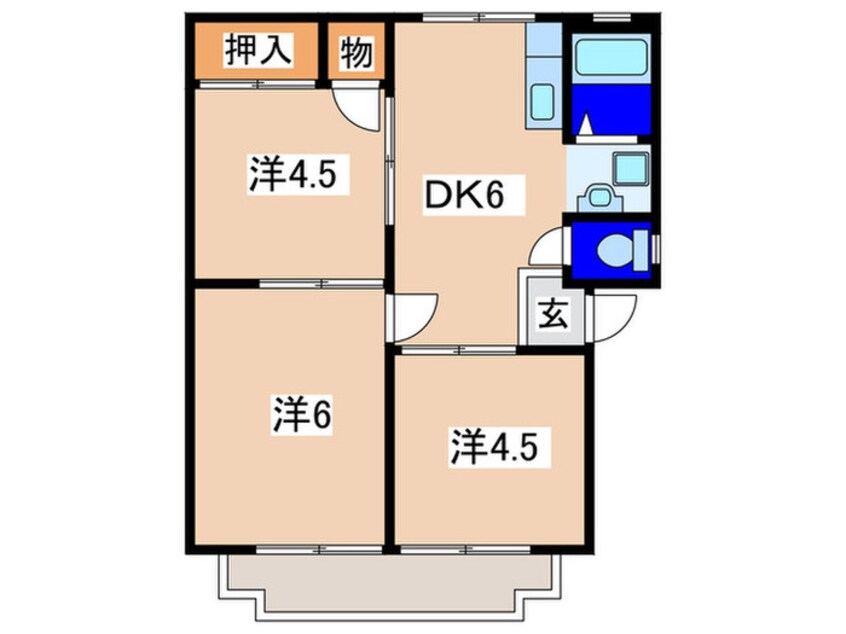 間取図 クレアーレ・カザ