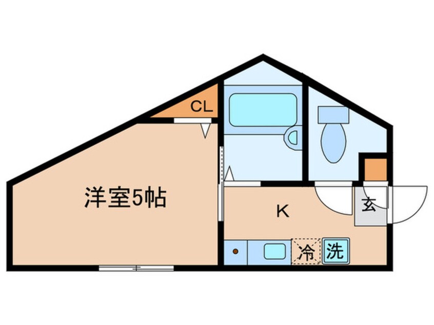 間取図 FORBELL FLAT向河原