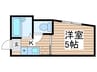 エスポワール平井 1Kの間取り