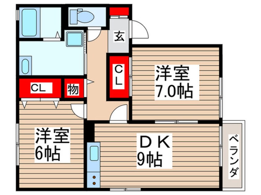 間取図 ＫＳシャンブルⅢ