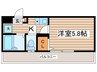 メゾンフェルミエ 1Kの間取り