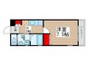 アリビオ松戸 1Kの間取り