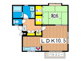 間取図 オレンジハイツ