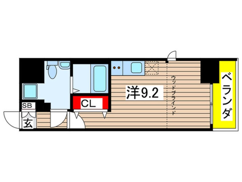 間取図 グラウンデュークス清澄白河