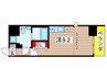 グラウンデュークス清澄白河 1Rの間取り