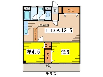 間取図 カントリ－ハイツ