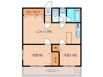 間取図 カントリ－ハイツ