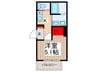 MELDIA東浦和 1Kの間取り
