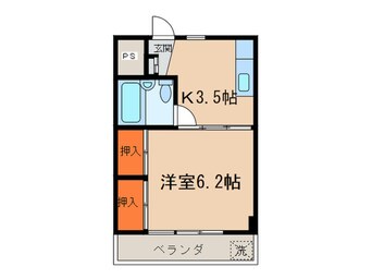 間取図 三ツ木駅前ビル