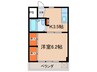 三ツ木駅前ビル 1Kの間取り