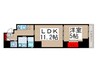 オーキッドレジデンス秋葉原 1LDKの間取り
