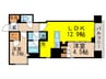 エミリブ石神井公園 2LDKの間取り