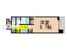 エミリブ石神井公園 1Kの間取り