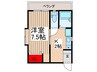 ロッキー毛呂山 1Kの間取り