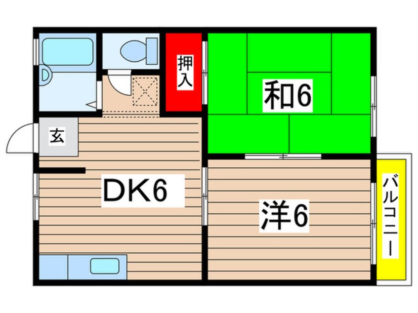 間取図 フローラⅠ