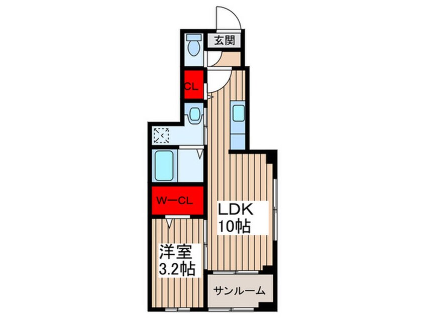 間取図 ル・ベリエ