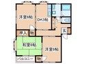 ゴールドハイツ Ａの間取図
