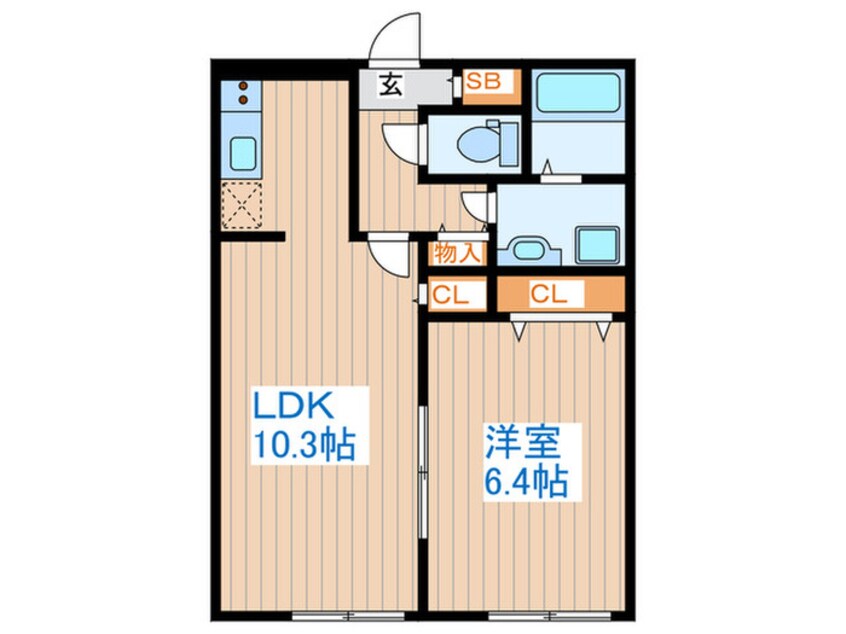 間取図 マーレ明大前