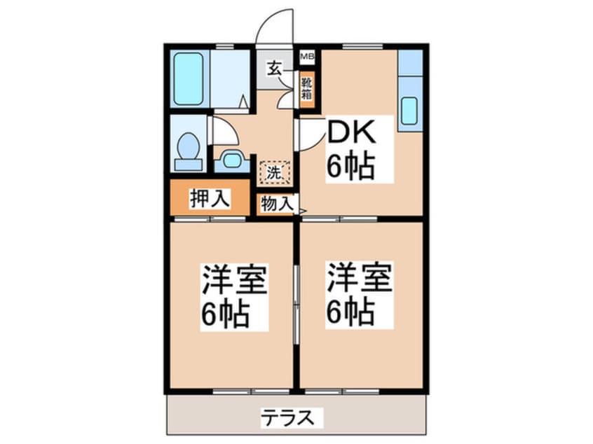 間取図 大井コーポラスＡ