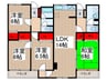 ハイタウン塩浜49号棟（１０２） 4LDKの間取り