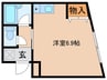 フローラ 1Rの間取り