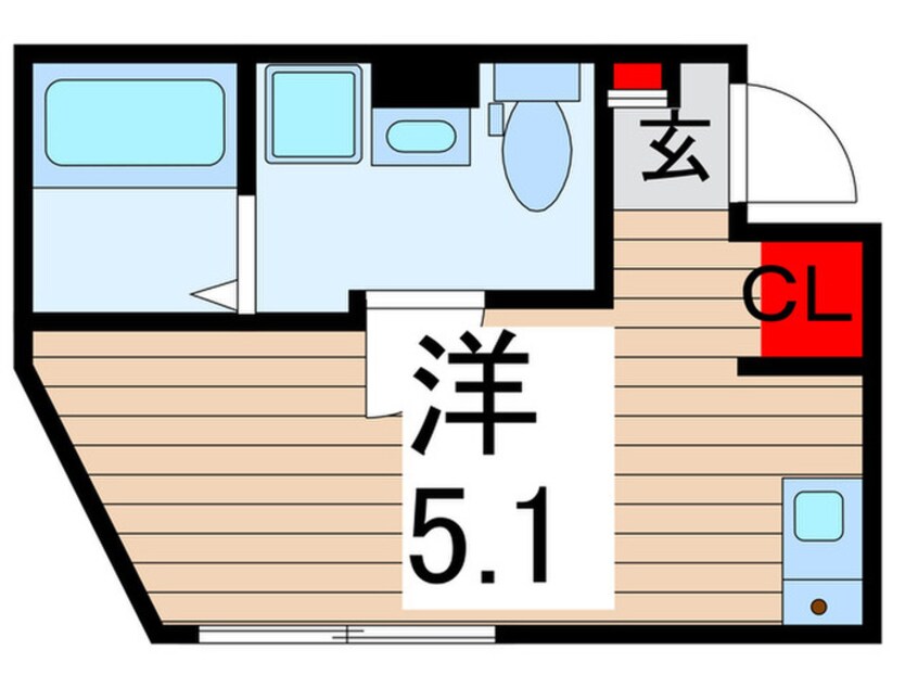 間取図 オアシス五反野