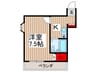 カザリヤマンション　Ｃ棟 1Kの間取り