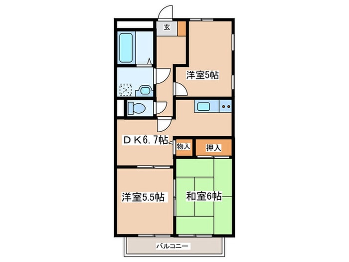 間取り図 ビラージュＡ