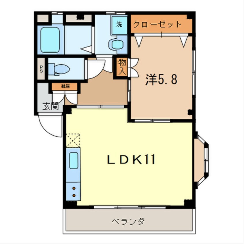 間取図 メゾン長栄Ⅲ