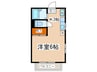 ＬＩＦＥ　ＴＨＲ０ＵＧＨ　２ 1Kの間取り