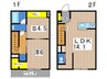 小机リゾートテラス 1LDK+Sの間取り