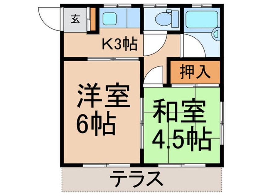 間取図 チェリーコーポ