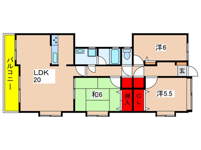 間取り図 読売ランド第一マンションズ