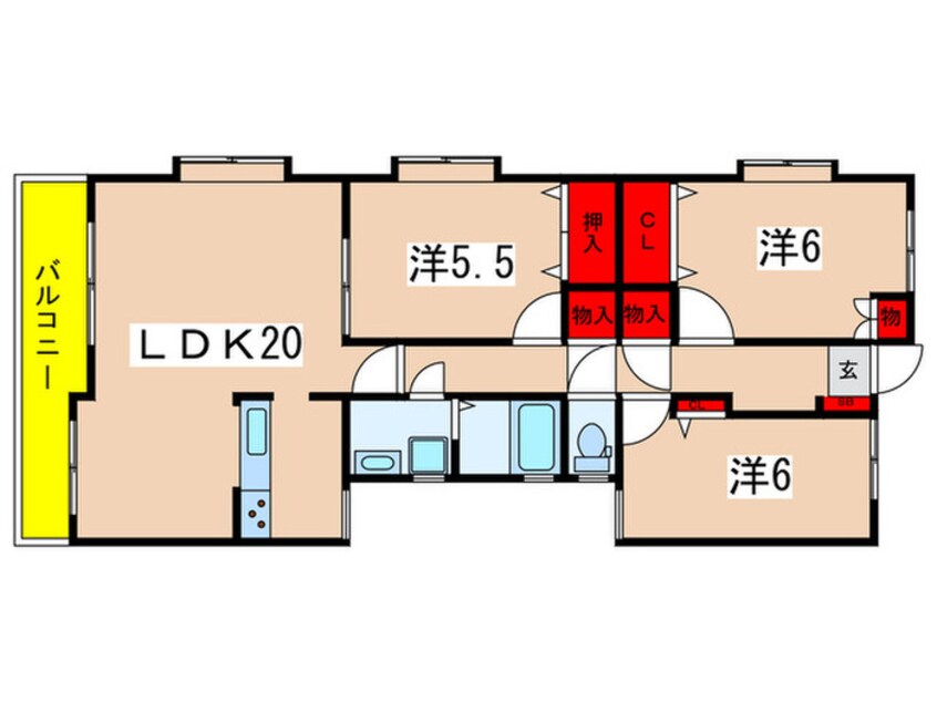 間取図 読売ランド第一マンションズ