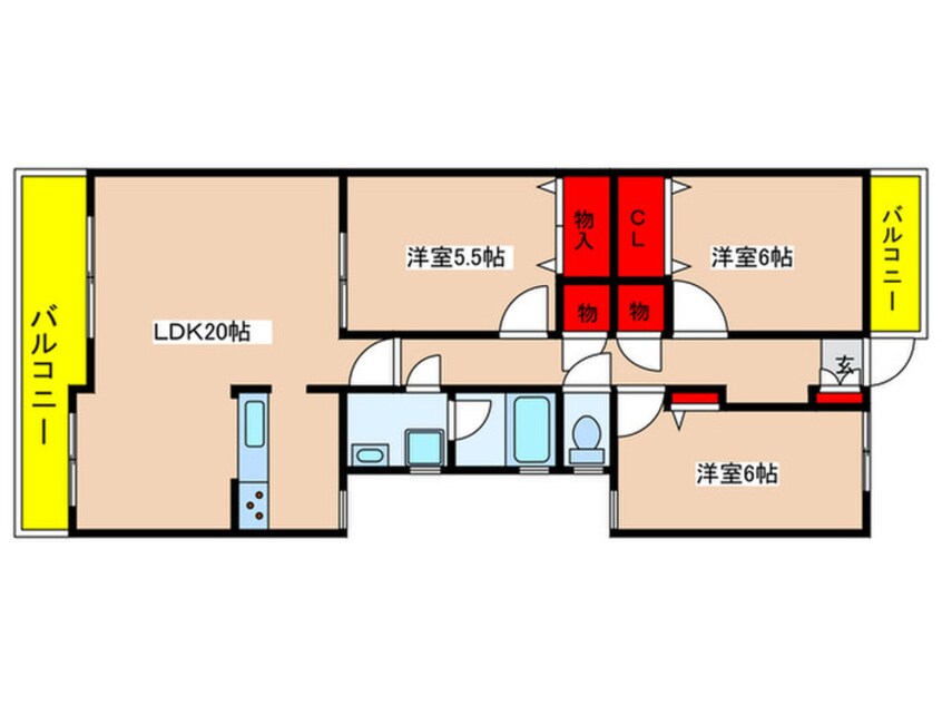 間取図 読売ランド第一マンションズ