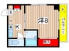 ブル－ハイツ 1Kの間取り