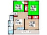 加藤コーポラス 3DKの間取り
