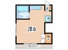 Ａビル 1Rの間取り