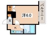 メセ－ヌ（４０５） 1Kの間取り