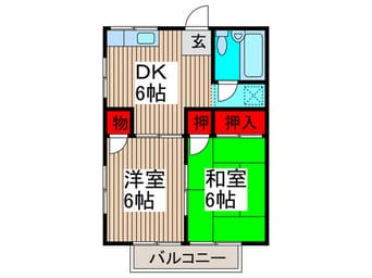 間取図 ドリ－ム原市　Ｂ棟