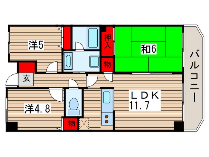 間取り図 サンハイム園生