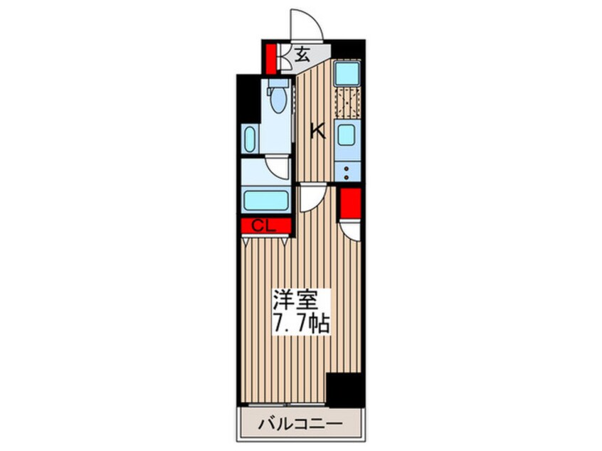 間取図 ONE ROOF RESIDENCE KIBA WEST