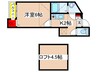 ア－ブルヴェ－ル 1Kの間取り