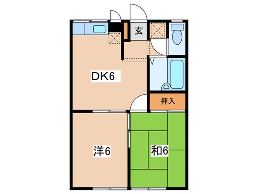 間取図 エステ－トピア多摩